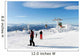 Skiers on the top of the piste Wall Decal