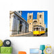Historic yellow tram of Lisbon, Portugal Wall Decal
