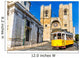 Historic yellow tram of Lisbon, Portugal Wall Decal