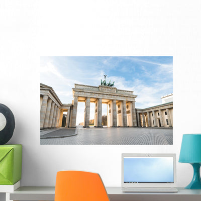 Brandenburger Tor In Berlin Wall Decal shown on a wall