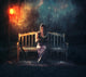 Bible reading during storm. Wall Decal