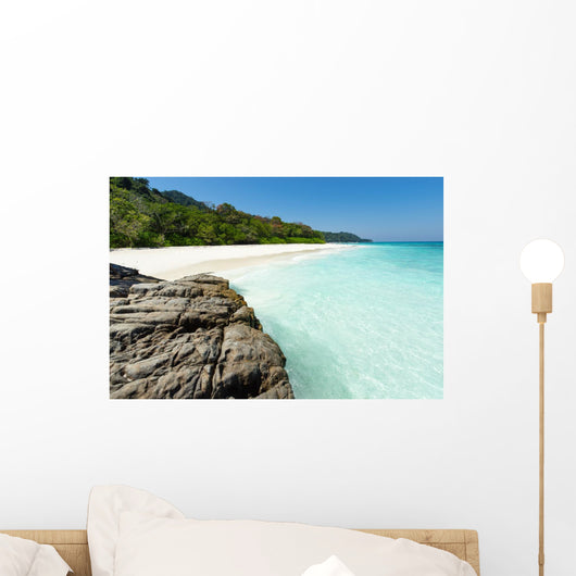 Tropical white sand beach paradise of Koh Tachai, Thailand Wall Decal