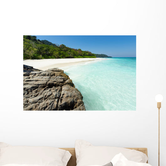 Tropical white sand beach paradise of Koh Tachai, Thailand Wall Decal