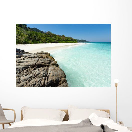 Tropical white sand beach paradise of Koh Tachai, Thailand Wall Decal