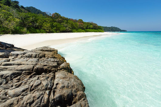 Tropical white sand beach paradise of Koh Tachai, Thailand Wall Decal