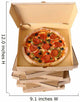 Freshly baked Pizza with stack of delivery boxes Wall Decal