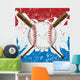 Baseball Flag Wall Decal