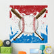 Baseball Flag Wall Decal