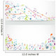 Abstract colorful music notes banner Wall Decal