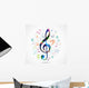 Colorful music notes Wall Decal
