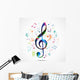Colorful music notes Wall Decal