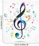 Colorful music notes Wall Decal