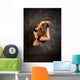 dancing girl jumping. Wall Decal