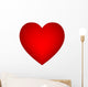 Vector red heart Wall Decal