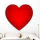 Vector red heart Wall Decal