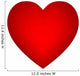 Vector red heart Wall Decal