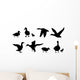 Duck Silhouettes Wall Decal Sticker Set