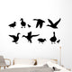 Duck Silhouettes Wall Decal Sticker Set