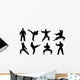 karate silhouettes Wall Decal