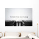 Knowledge. Inspirational quote typed on an old typewriter. Wall Decal