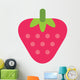 Cartoon Juicy Strawberry Wall Decal