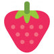 Cartoon Juicy Strawberry Wall Decal