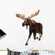 Running Moose Wall Decal