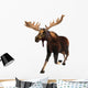 Running Moose Wall Decal