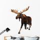Running Moose Wall Decal