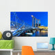 Marina Bay area at night, Singapore. Wall Decal