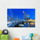 Marina Bay area at night, Singapore. Wall Decal