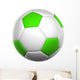 Green Soccer Ball Wall Decal