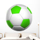 Green Soccer Ball Wall Decal