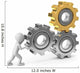 3D Mannchen Mit Zahnrader Wall Decal