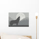 Moon Wolf Wall Decal