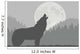 Moon Wolf Wall Decal