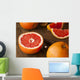 Healthy Organic Red Ruby Grapefruit Wall Decal