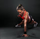 Young Woman Doing Push-Ups Wall Decal