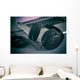 Hi-Fi headphones on a laptop in the studio Wall Decal