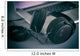 Hi-Fi headphones on a laptop in the studio Wall Decal