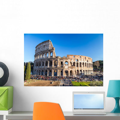 Colosseum In Rome, Italy Wall Decal shown on a wall