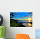 Tropical Beach Sunset Wall Decal