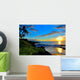 Tropical Beach Sunset Wall Decal