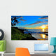 Tropical Beach Sunset Wall Decal