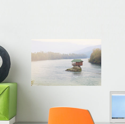 House On River Wall Decal