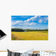 yellow field and barn Wall Decal