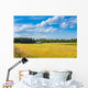 yellow field and barn Wall Decal