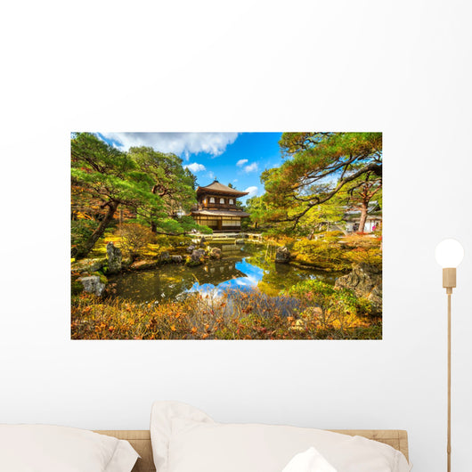 Ginkakuji (Silver Pavilion), Kyoto, Japan. Wall Decal