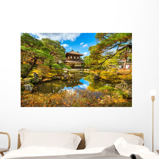 Ginkakuji (Silver Pavilion), Kyoto, Japan. Wall Decal