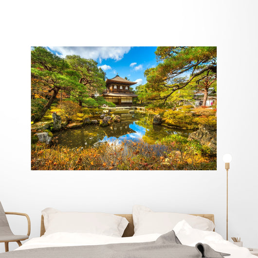 Ginkakuji (Silver Pavilion), Kyoto, Japan. Wall Decal